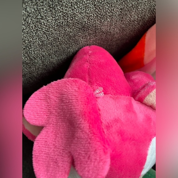 Lot Of 3 Unbranded Plush Hedgehog, “Cat Purple, Pink Amy, Rabbit” Made In China - Picture 5 of 10